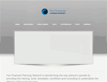 Tablet Screenshot of foxfinancialplanningnetwork.com